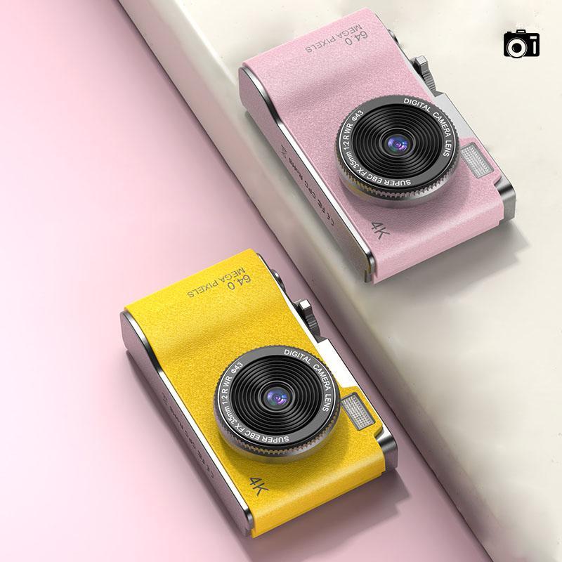 NINEKAYAA Digital Retro CCD Camera, 4K High-definition Dual Camera Entry-level Small Travel Card Machine, Portable Selfie Camera