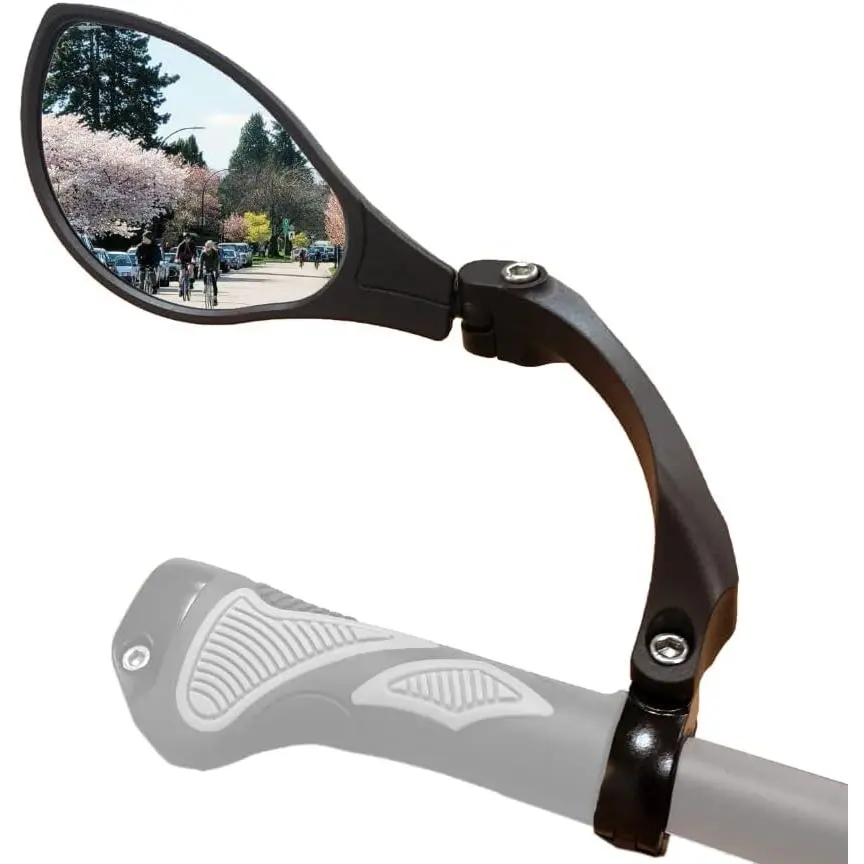 Handlebar  Mirror,  Blast-Resistant, Safe  Clear Glass Mirror, Adjustable Rotatable, Rearview Mirror, , HF-M902LS-FR01