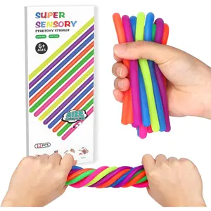 Sensory Toys for Kids,Fidget Stretchy Strings for Stress, Anxiety, Sensory Toys Special Needs for Autistic ADHD Autism Children Toddlers Boys Girls,Halloween Christmas Party Favor (12 pcs Thin)Gift