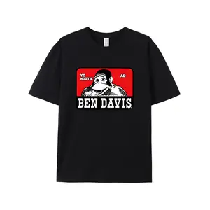BEN DAVIS Vintage 90s Rare Tee Shirt, Cotton Fabric Casual Crew Neck Short Sleeve Tee, Classic Casual Top