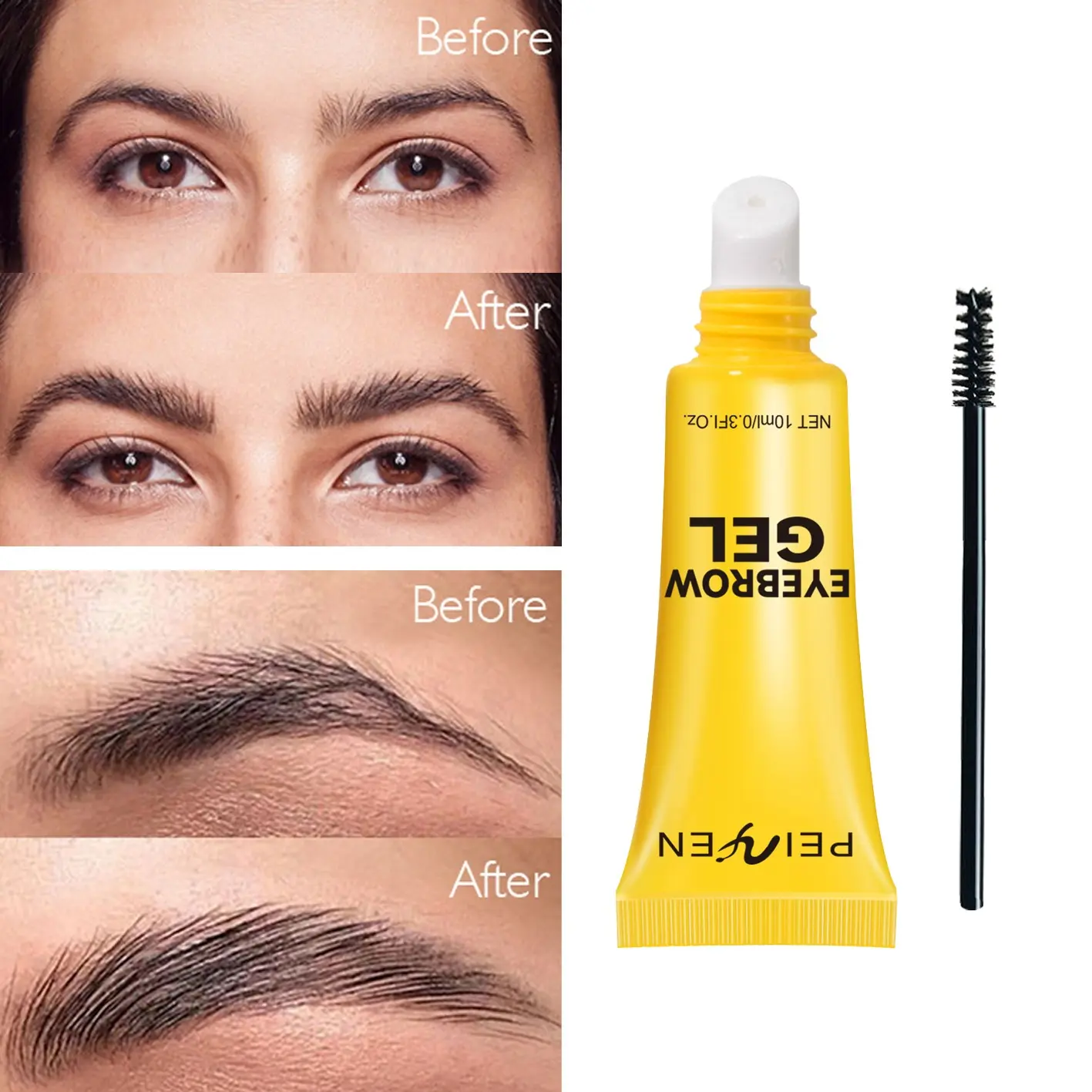 Long-Lasting Brow Gel Pencil, Natural Look, Quick-Dry Eyebrow Paste Makeup, Waterproof & Smudge-Proof, Easy Application, Daily Use, Enhances Skin Tone, Brow Makeup Products