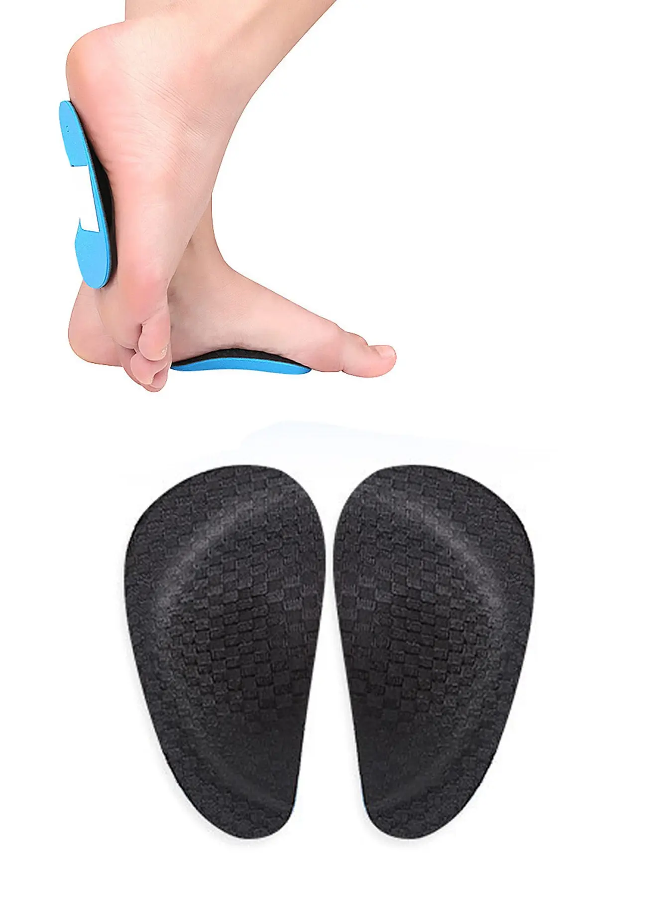 Eva Arch Support Foot Pads, Flat Feet Shoe Insoles, Shock Absorbing Insoles, Eva Cushioned Insole, X-Shape Correction Half Sole Padding, Unisex Orthopedic Shoes Inserts, Orthotic Inserts, Insoles For Flat Feet