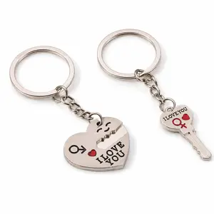 Couple Matching Heart Lock & Key Keychain Set – Romantic Love Symbol  with "I Love You" Detail, Perfect Couple  for Valentine’s Day, Anniversary, Birthday, Everyday Love Reminder
