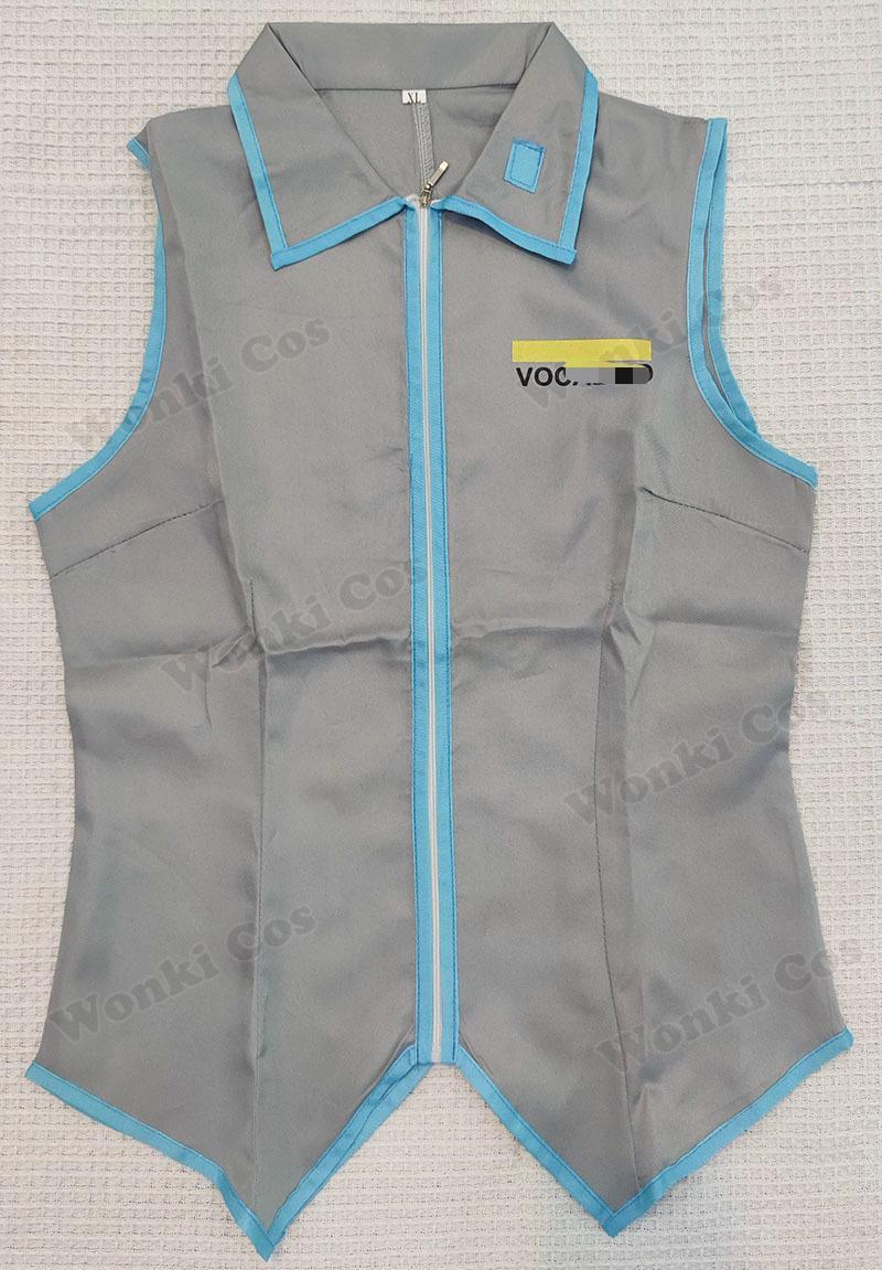 V Miku Cosplay Costume Green Ponytail Wig Virtual Singer Cosplay Shoes Boots Official Uniform for Girl Party Comic Con Outfits