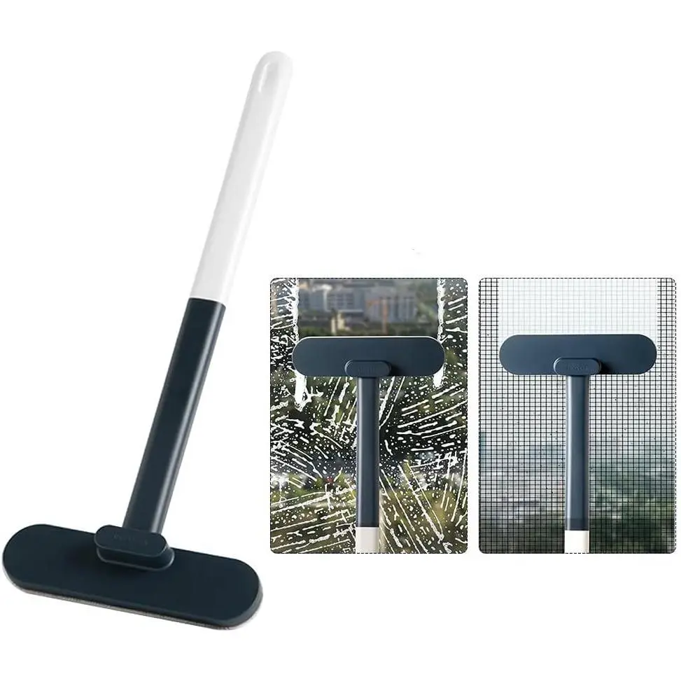 Window Screen Cleaner Brush,Mesh Screen Lint Brush,Window Screen Cleaning Brush Washing Equipment, Multifunctional Cleaning Brush(Blue)