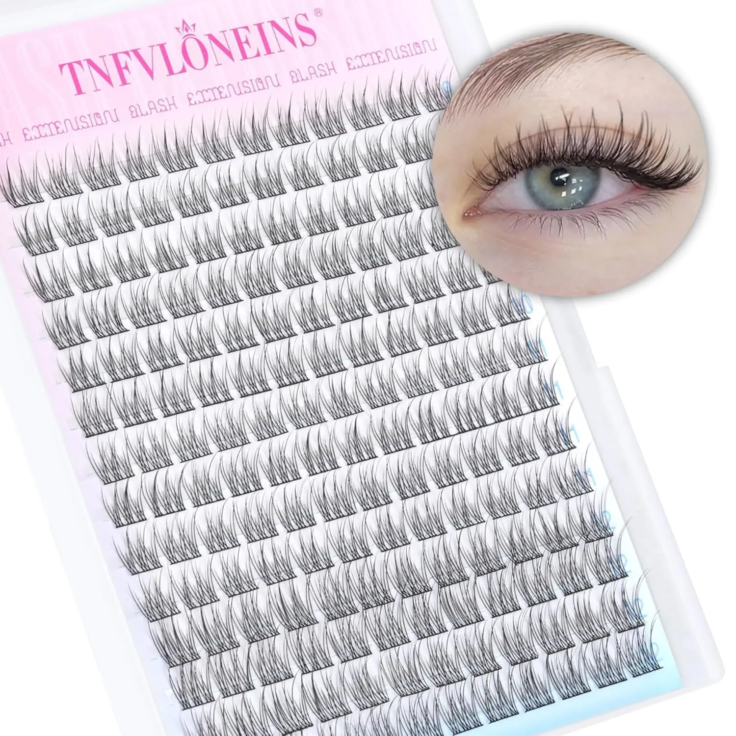 Natural Lash Clusters Wispy Eyelash Extension 168Pcs Cluster Lashes Extensions Natural Individual Lashes 9-12mm Eyelash Clusters DIY Korean False Eyelashes