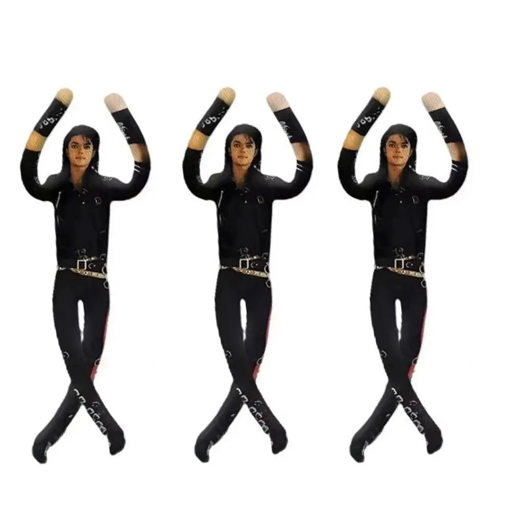 2026 Anime Michael Jackson Cosplay Prop Doll Plush Stuffed Figure Dolls Room Decoration Abstract Joint Mobility Props Gift