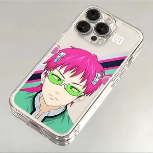 Anime S-Saiki Kusuo Colorful Smartphone Casing, Cellphone Accessories for iPhone 17 Air, 16, 15, 14, 13, 12, 11 Pro Max Plus - Stylish Christmas Gift for Fans