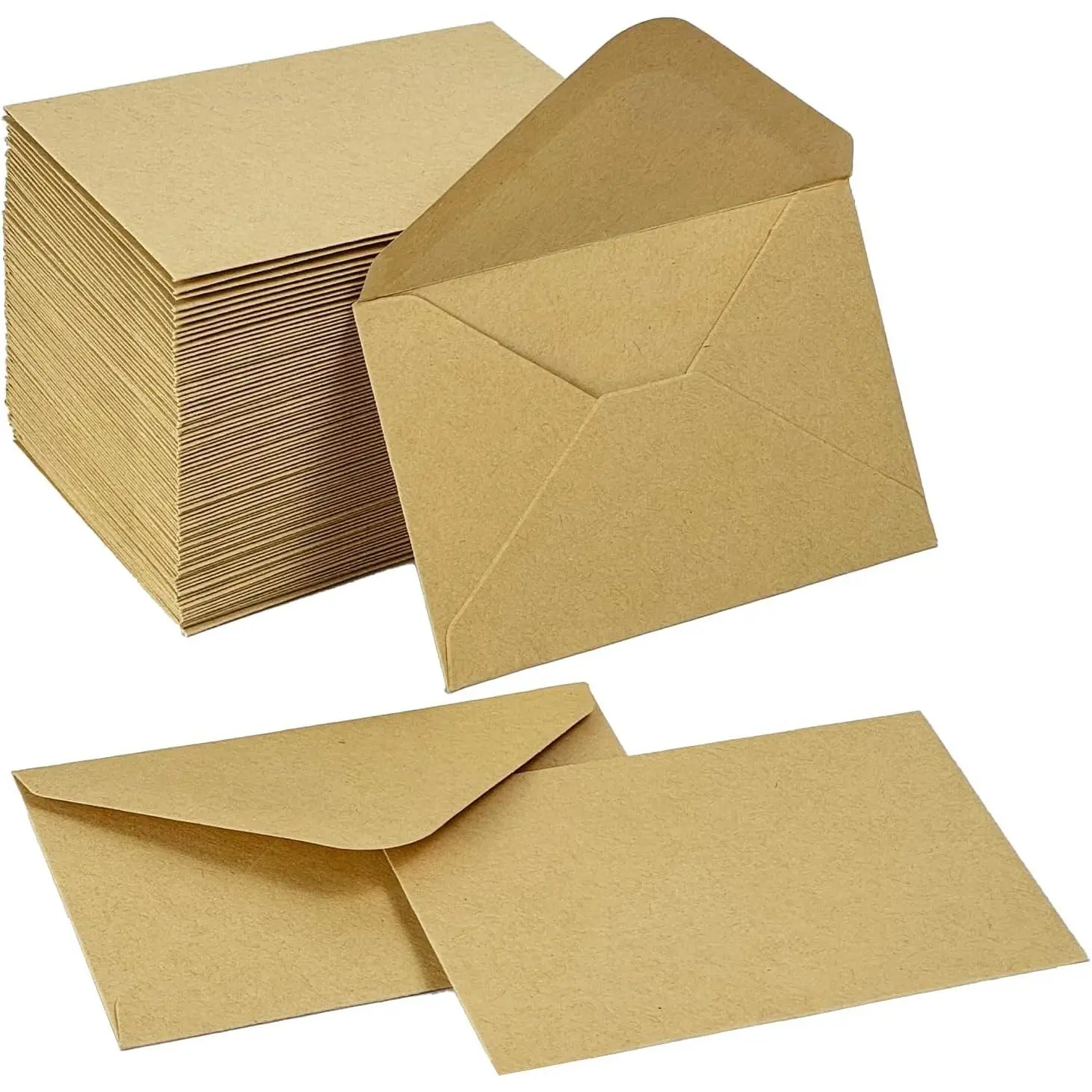 100 Pack Small  Card Envelopes 4 x 2.75" Mini  Business Envelope