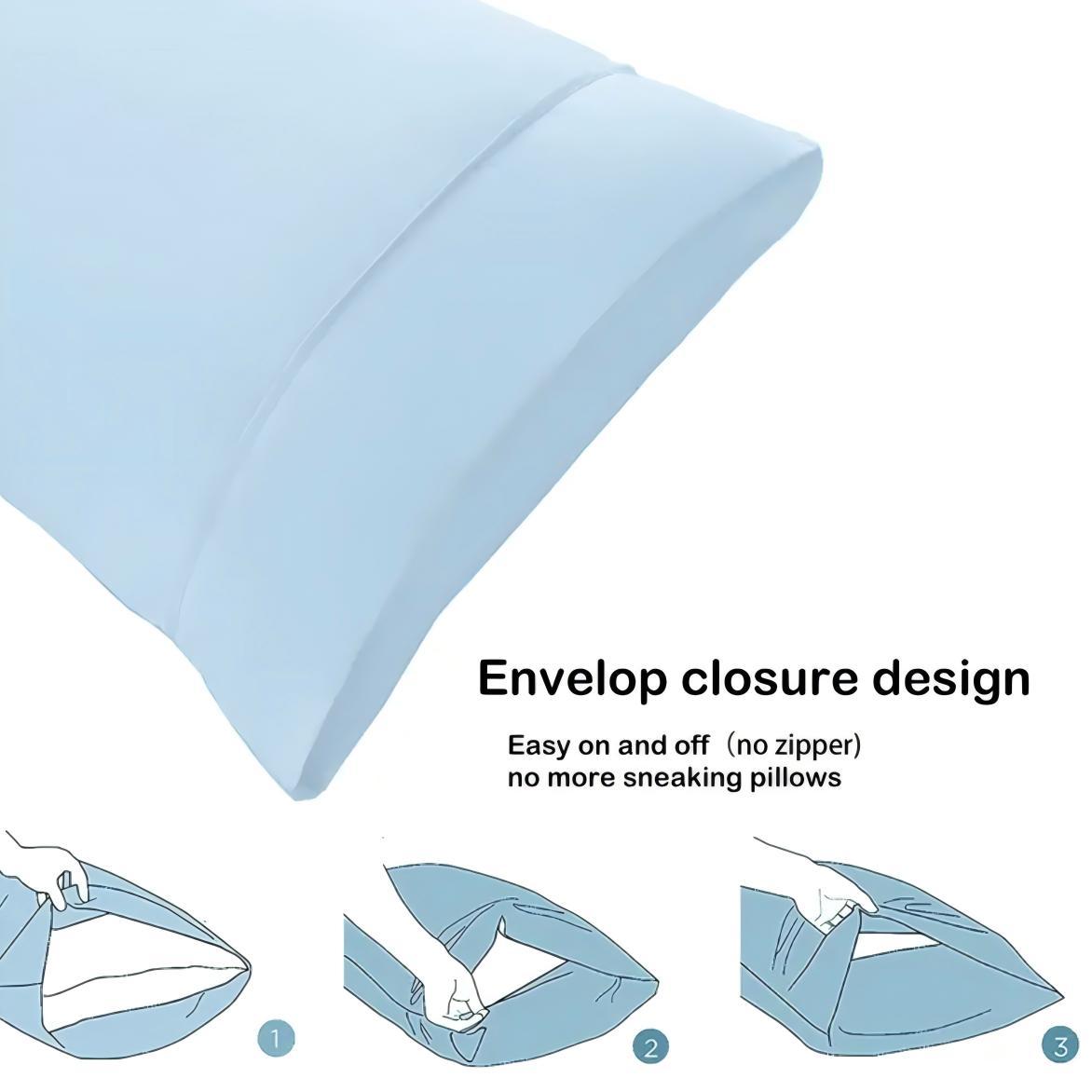 Ultra-fine Fiber Bedding Set ,1 Fitted Sheet, 1 Flat Sheet, 1/2 Pillowcase without Filler, Deep Design Anti Wrinkle and Anti Fading for Bedroom, Guest Rooms, Hotels, Microfiber Bed Sheets