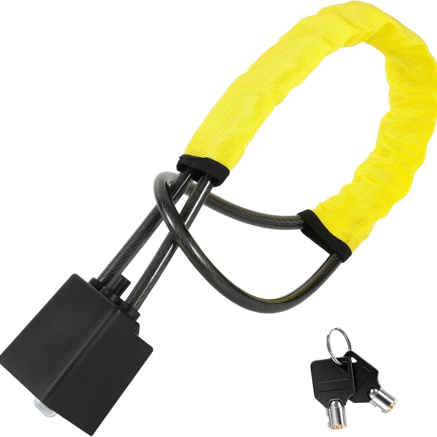 Car Steering Wheel Lock, 17-Inch Universal Heavy-Duty Anti-Theft Vehicle Security Device, Portable Quick Lock, Fits Cars, Suvs, Rvs, Golf Carts