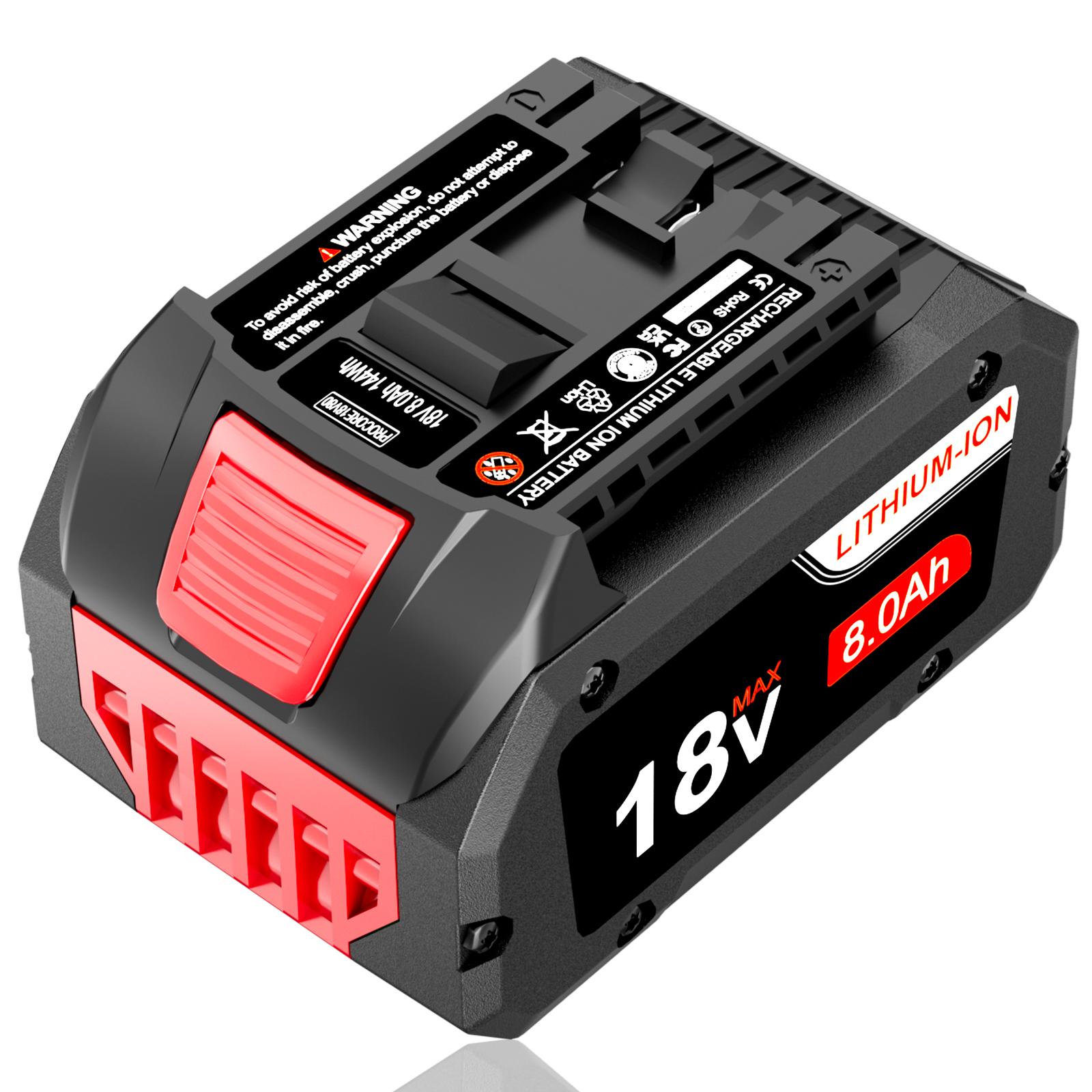 New 18V For BOSCH BAT609 CORE 18 Volt 8.0Ah High Performance Battery BAT618 Li-ion