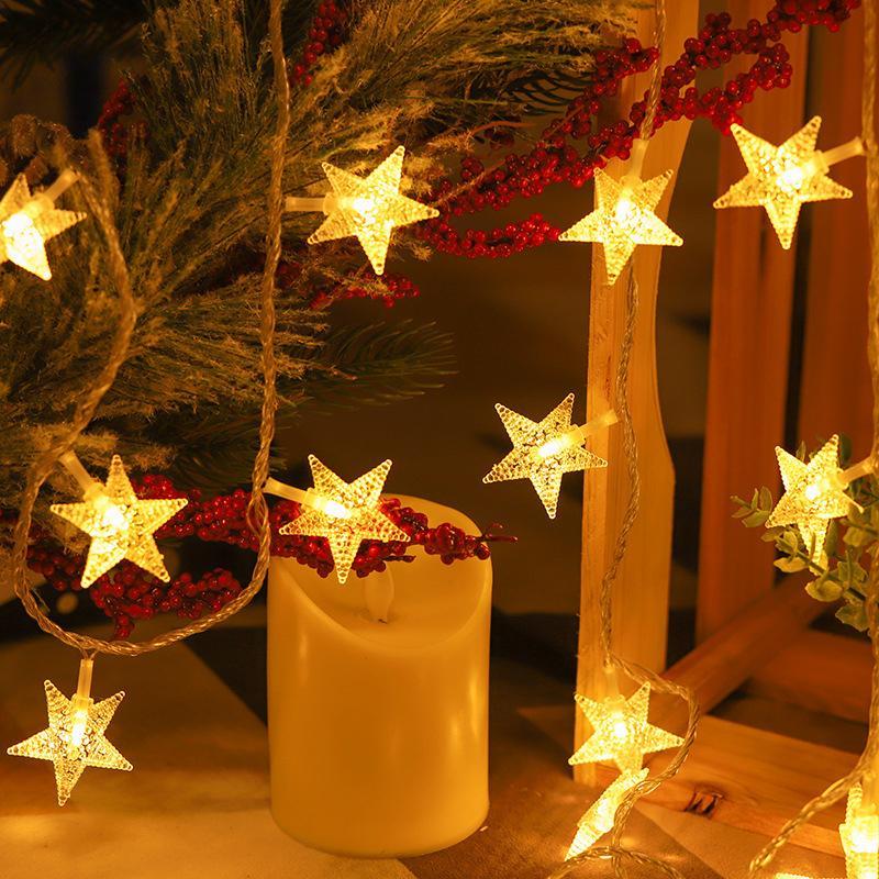 LED Star String Light, Battery Powered 9.8ft 20 Lamps Twinkle Light, Decorative Light for Bedroom, Party, Wedding, Christmas Tree, Indoor and Outdoor Decoration