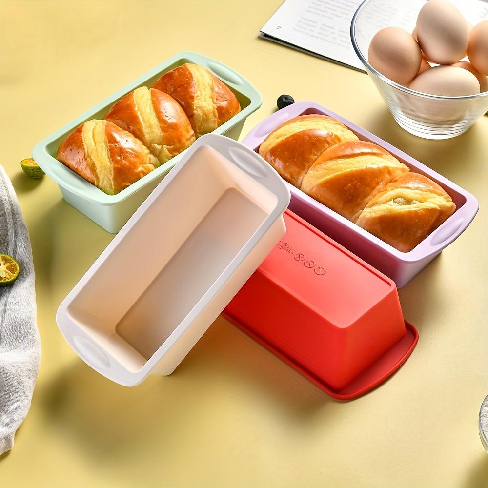 Two Silicone Bread Pans, Non-Stick And Easy to Release Rectangular Silicone Cake Pans, for Baking Bread, Flexible Silicone Baking Molds And Bread Molds, Toast Pans, Brownie Bread Pans, Cake Molds