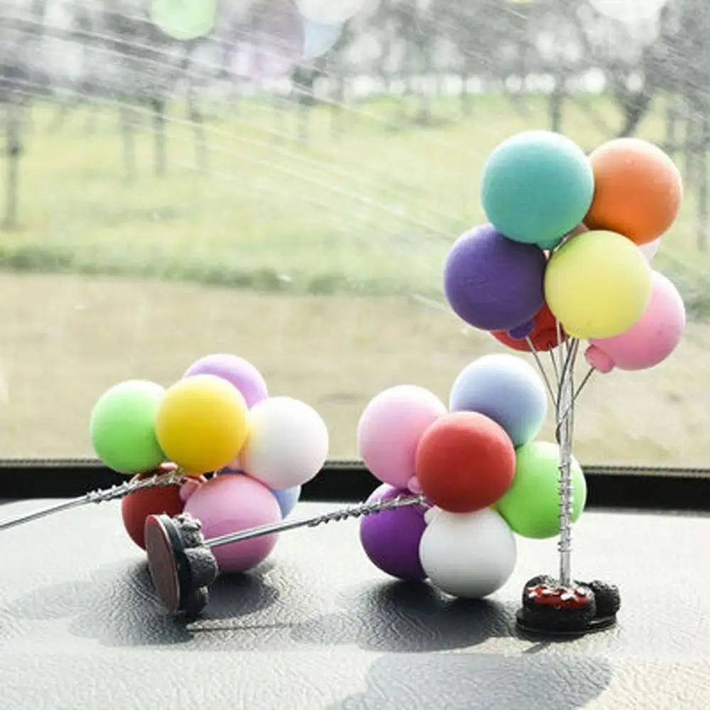 Colorful 118*55mm Polymer Clay Auto Ornaments Balloon, Car Interior Dashboard Decoration, Exquisite Design Creative Automotive Accessory, Ideal Gift, Perfect Gift, Beautiful Appearance