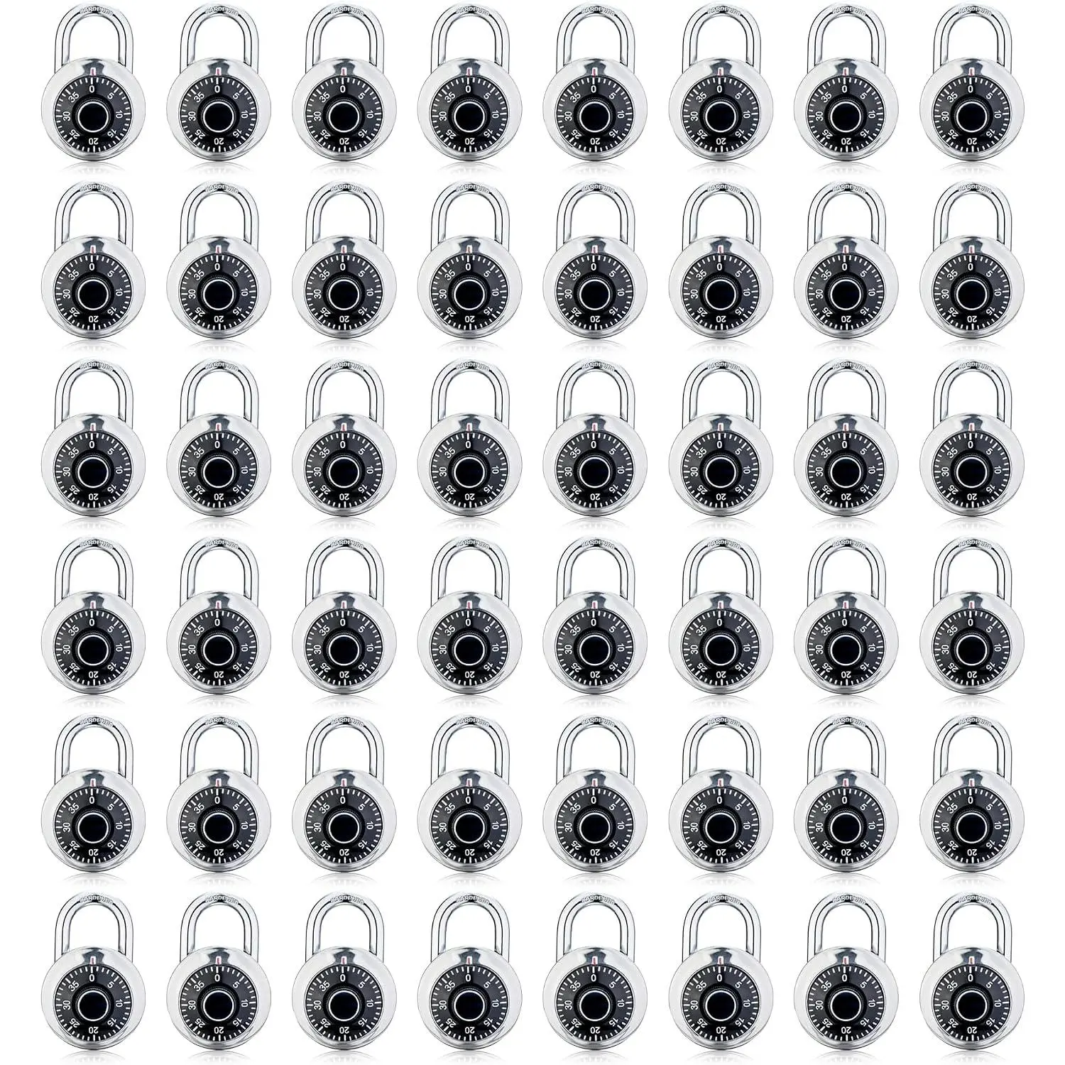 Durable Keyless Dial Mini Combo Padlock, 1-Pack Enhanced Security Solution for Gym/School Locker Security (Tools & Hardware, Padlocks & Hasps)