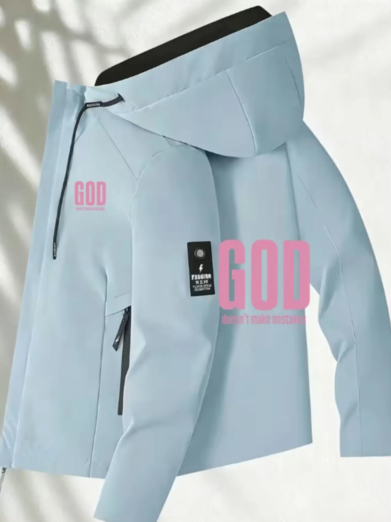 Women's Hooded Jacket, Wrinkle-Resistant, Lightweight Fabric, Ideal for Travel & Work, Simple Design, Perfect for Various Weather Conditions