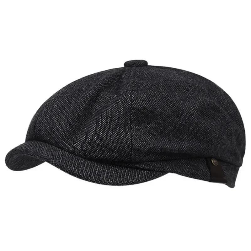 Men Casual Peaky Blinders hat Spring Autumn Retro Beret Hats Wild Casual Hats Unisex Wild Octagonal Cap girl Newsboy English hat