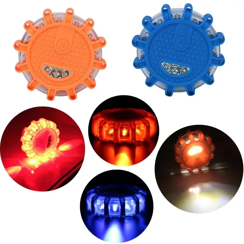 Magnetic LED Flashing Warning Light, Car Emergency Road Rescue Safety Beacon, Vehicle Side Signal Alert Accessory, Automotive Safety Gear, Strobe Warning Light