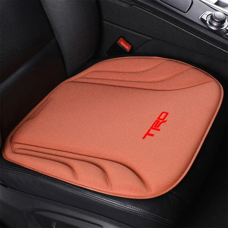 Car Seat Cushion Protector Universal Breathable Seat Cover Mat For Toyota TRD Logo Corolla Chr Avensis Yaris Camry Racing Auto Seat Protectors Auto Accessories
