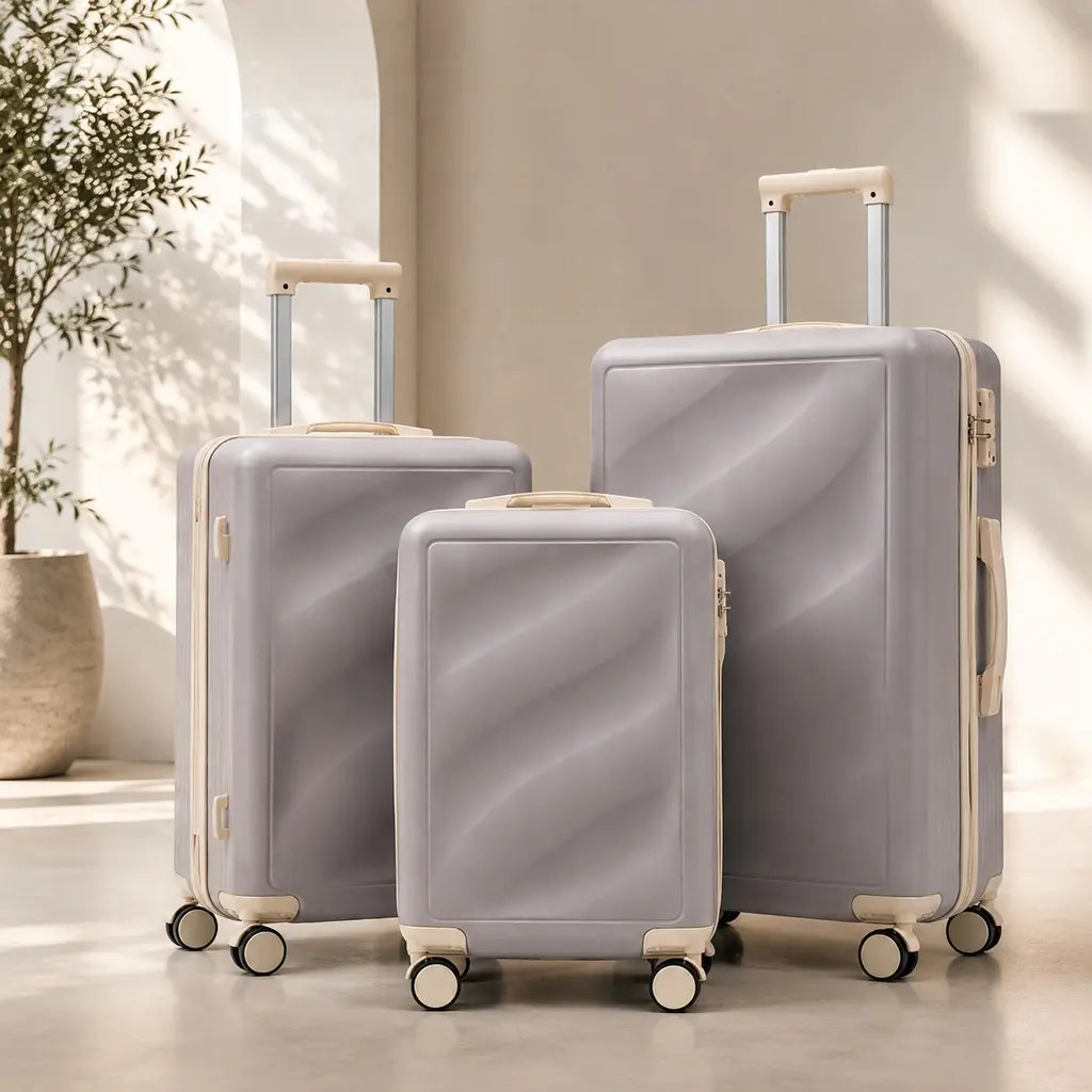 ARCH Luggage Sets, 3-Piece ABS Lightweight Hard Shell Suitcases with Spinner Wheels, TSA Lock, 20/24/28in Carry-On & Checked Bags, Textured Scratch-Resistant Exterior, Telescoping Handle, Side Hooks, Multiple Colors