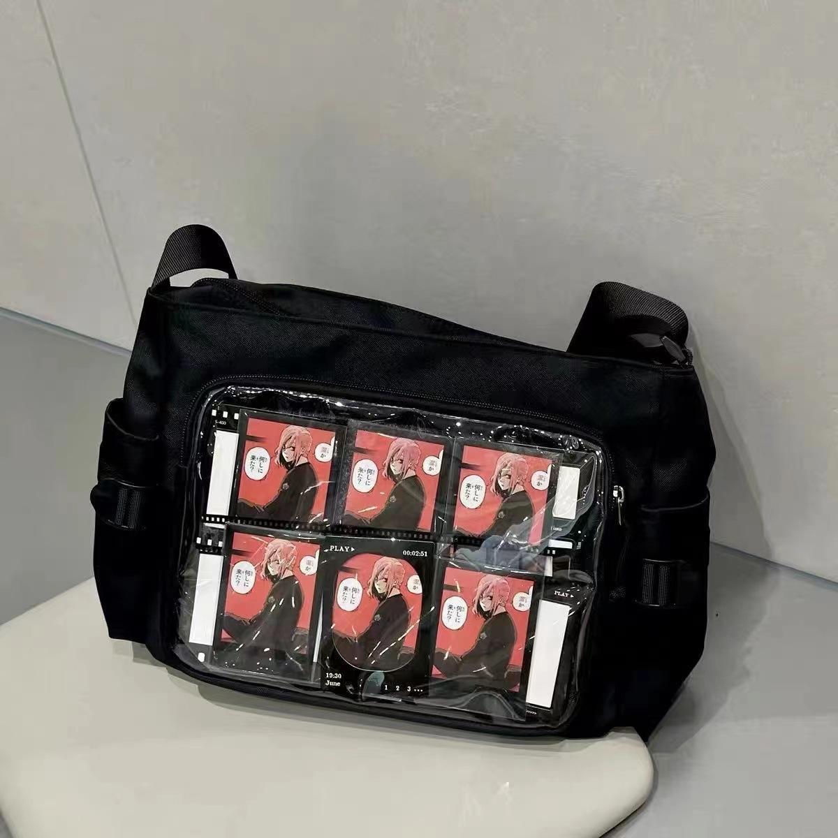 New Japan Style Transparent Postcard Display Shoulder Women Badge DIY Decoration Crossbody Bag Anime Expo Class Tote Itabag