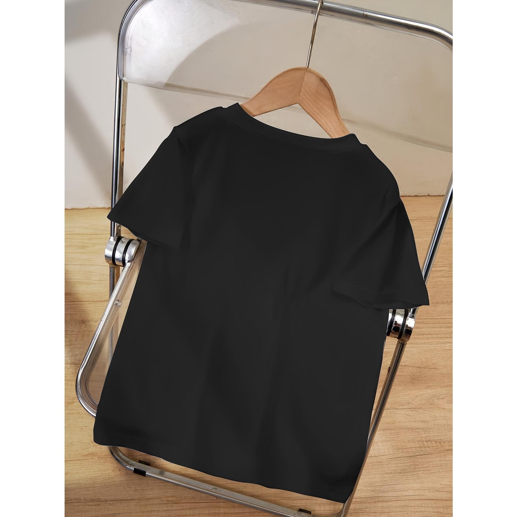 Monawear Boys' Graphic T-Shirt - Soft, Lightweight & Comfortable Casual Tee with Angel & Money Design, "Money" Print, and "Money Talks" Slogan, Black with White Lettering, Perfect for Summer, Loose Fit, Boys T Shirts, Playful Kids Clothing,