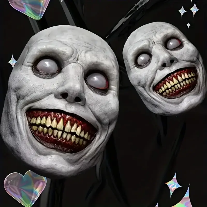 Flip-To-Scare Zombie Mask, Dual Clown & Demon Design, Lightweight & Breathable, Ultimate Halloween Party Gear, Mm-Hd0311 Decor