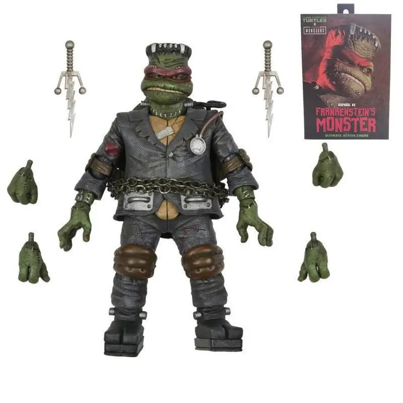 Neca Teenage Mutant Ninja Turtles Frankenstein Raphael Action Figure, Collectible Model, Party Gift, Holiday Gift, Halloween Gift
