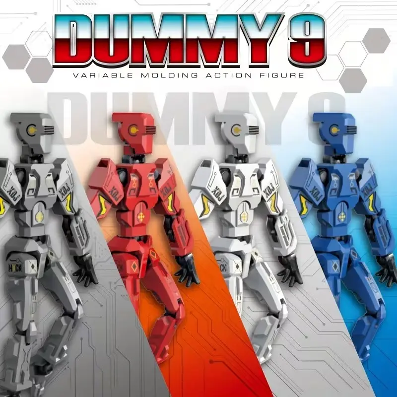 Dummy9 Action Figure Doll, 3D Printed Robot Model Toy, Kids' Gift, Christmas Birthday Present, Collectible Mechanical Puppet, Assemble Required