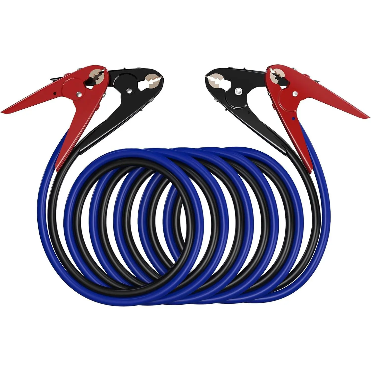 2 Gauge Copper-Clad Heavy Duty Jumper Cables - Automotive Booster Cables for Jumpstarting Cars/SUVs with Weak Batteries