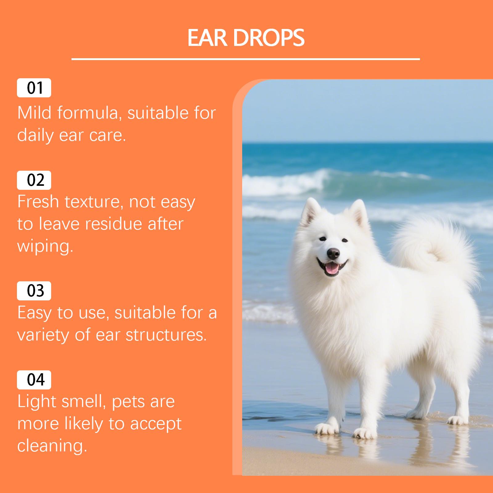 Kriath Pet Ear Care Agent With A Mild Formula Cleans The Ear Canal And Keeps The Ears Fresh. Daily Care Agent