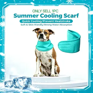 1PC Pet Cooling Scarf, Summer Cat Dog Cooling Collar, Ice Sensation Headband for Hot Weather, Essential Pet Accessory for Outdoor Activities