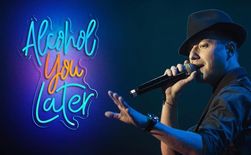 Alcohol You Later Neon Alcohol Neon Wall Decoration Party Decoration USB Dimmable LED Neon Beer Bar Kitchen Restaurant Family Bar Bar Pub Party Man Cave Club Store Hotel Store Business Gifts