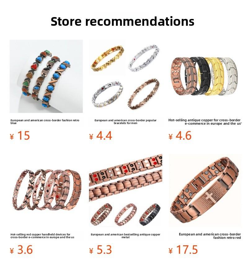 Trending magnetic bracelet - chic & luxurious clover design, alloy with diamond accents, single-row magnetic charm bracelet for women