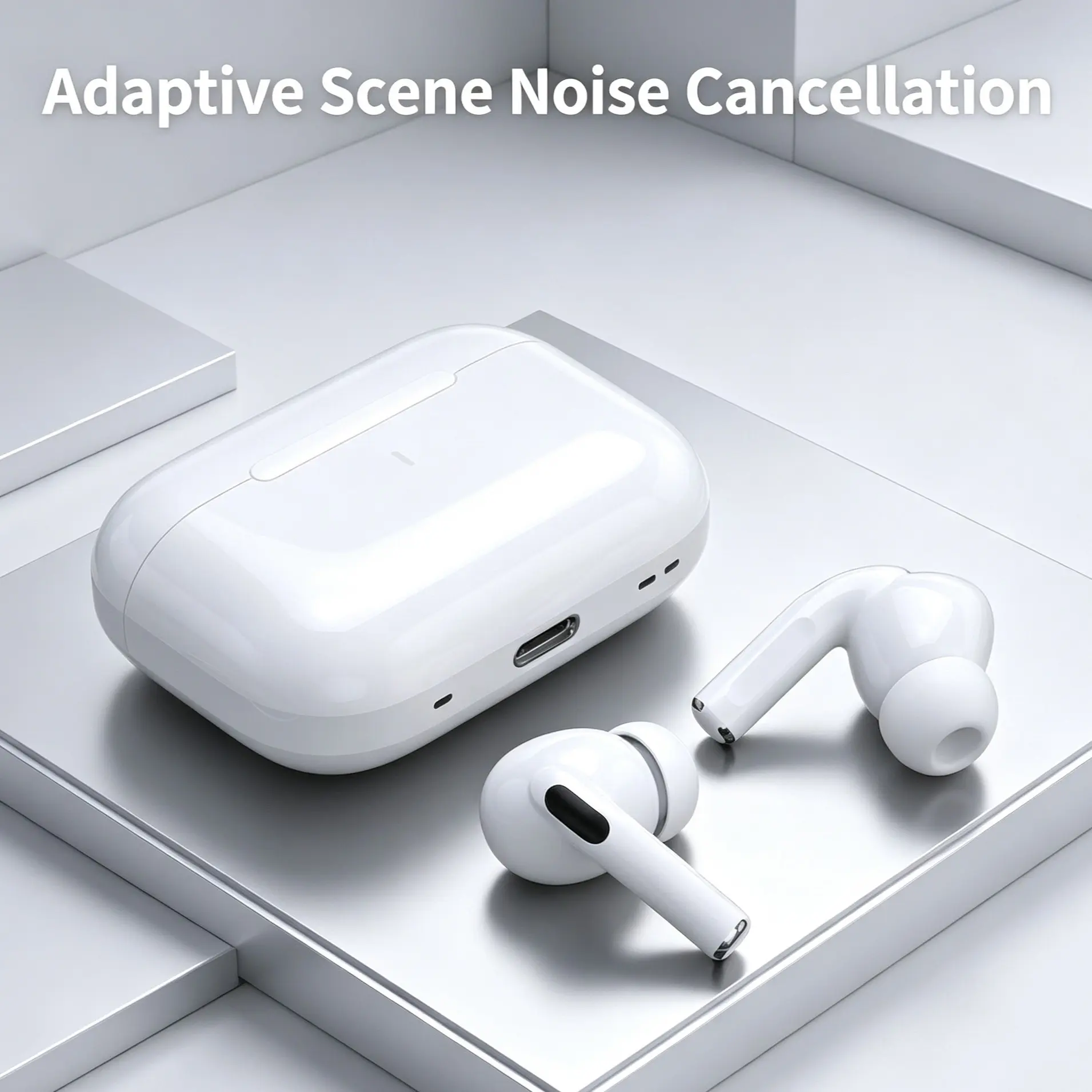 Wireless Bluetooth Earbuds, Deep Noise Cancellation, Stylish Design, Low-Latency Music, Daily Office Use, Waterproof