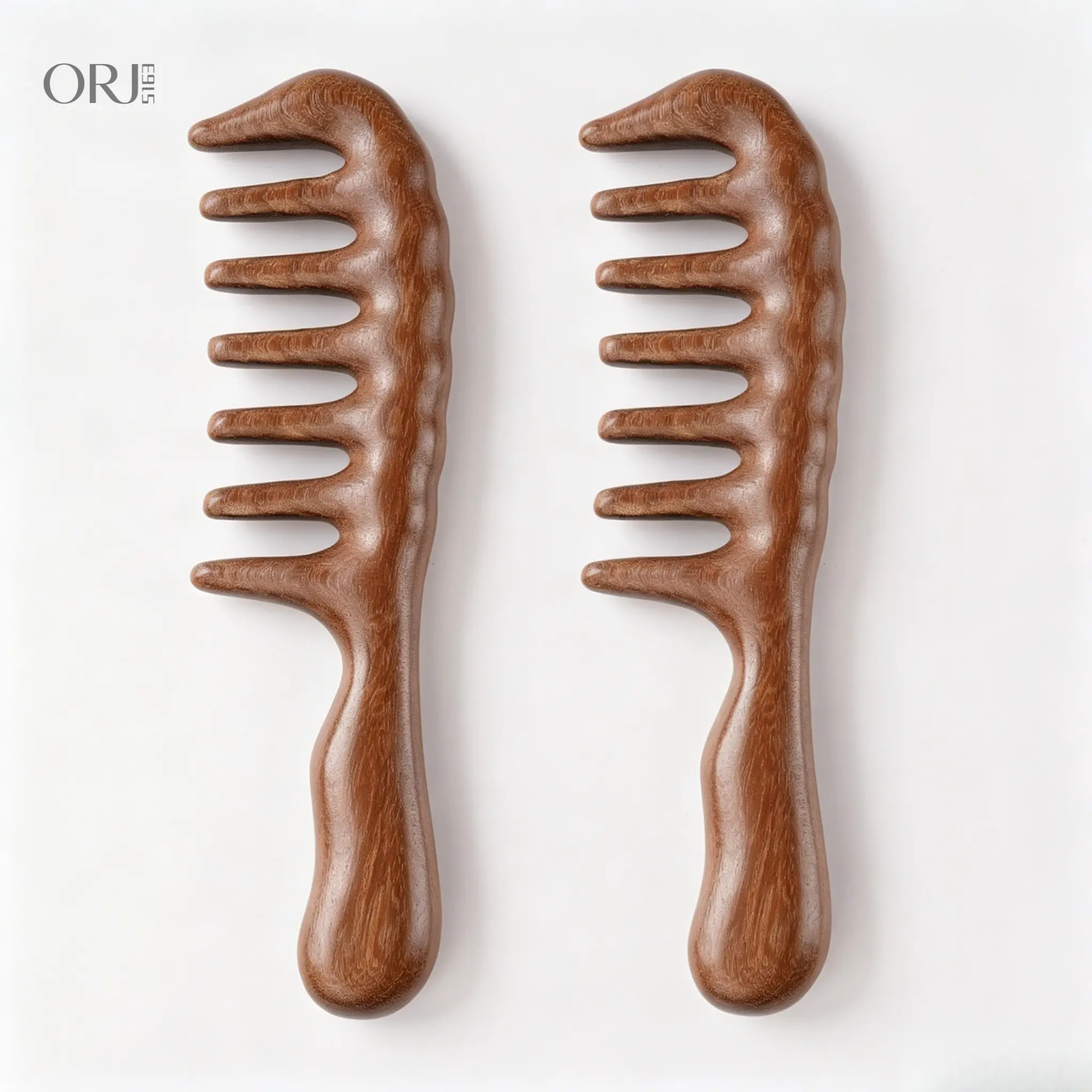 Natural Wooden Wide Tooth Scalp Massage Comb, Single Pack Anti-Static Detangling Styling Tool, Gentle Hairdressing Grooming Accessory for Curly Thick Hair, Unisex Hair Care Comb for Women Men Daily Use,Gothic,Halloween,DI,Assorted,Color,Alloy,teeth,grill,