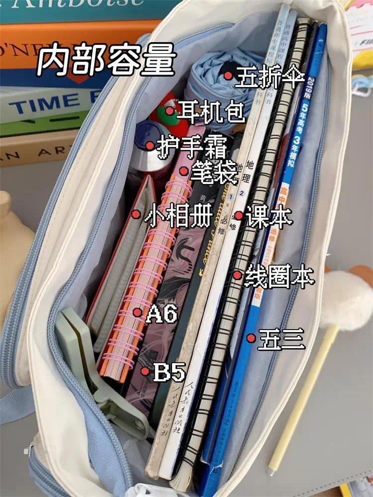 Nylon Aesthetic Transparent Display DIY Basges Students Subculture JK Crossbody Shoulder Bags Casual Sweet Girls Ulzzang Ita Bag