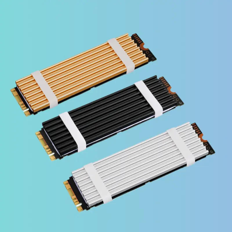 Aluminum Silicone M.2 SSD Heatsink Cooling Shield For Desktop PC Host And PS5 Solid State Drive