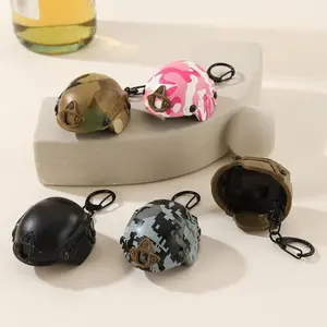 Multifunctional Mini Helmet Keychain with Built-In Beer Bottle Opener - Men's Accessories, Cute Pendant, Accessories for Car Interior Decor, Practical Gift