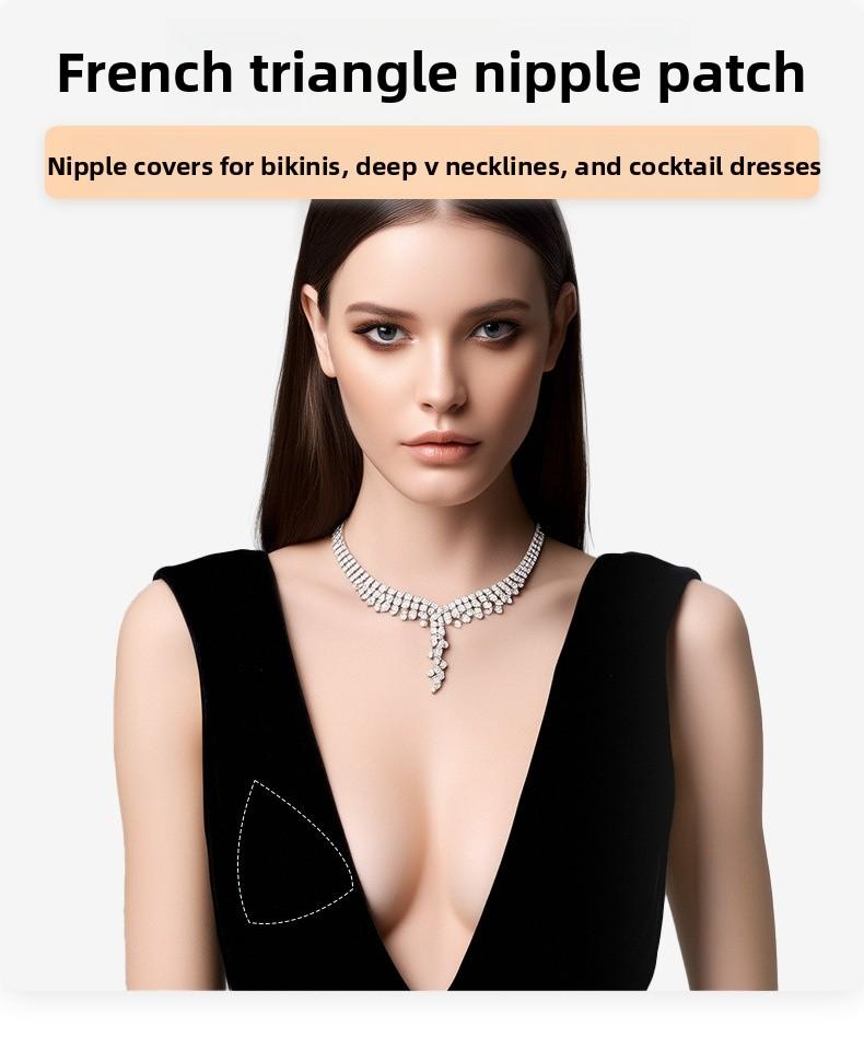 Triangle Nipple Covers | Seamless No-Edge Lift Bra Inserts | 100x Reusable Invisible Coverage