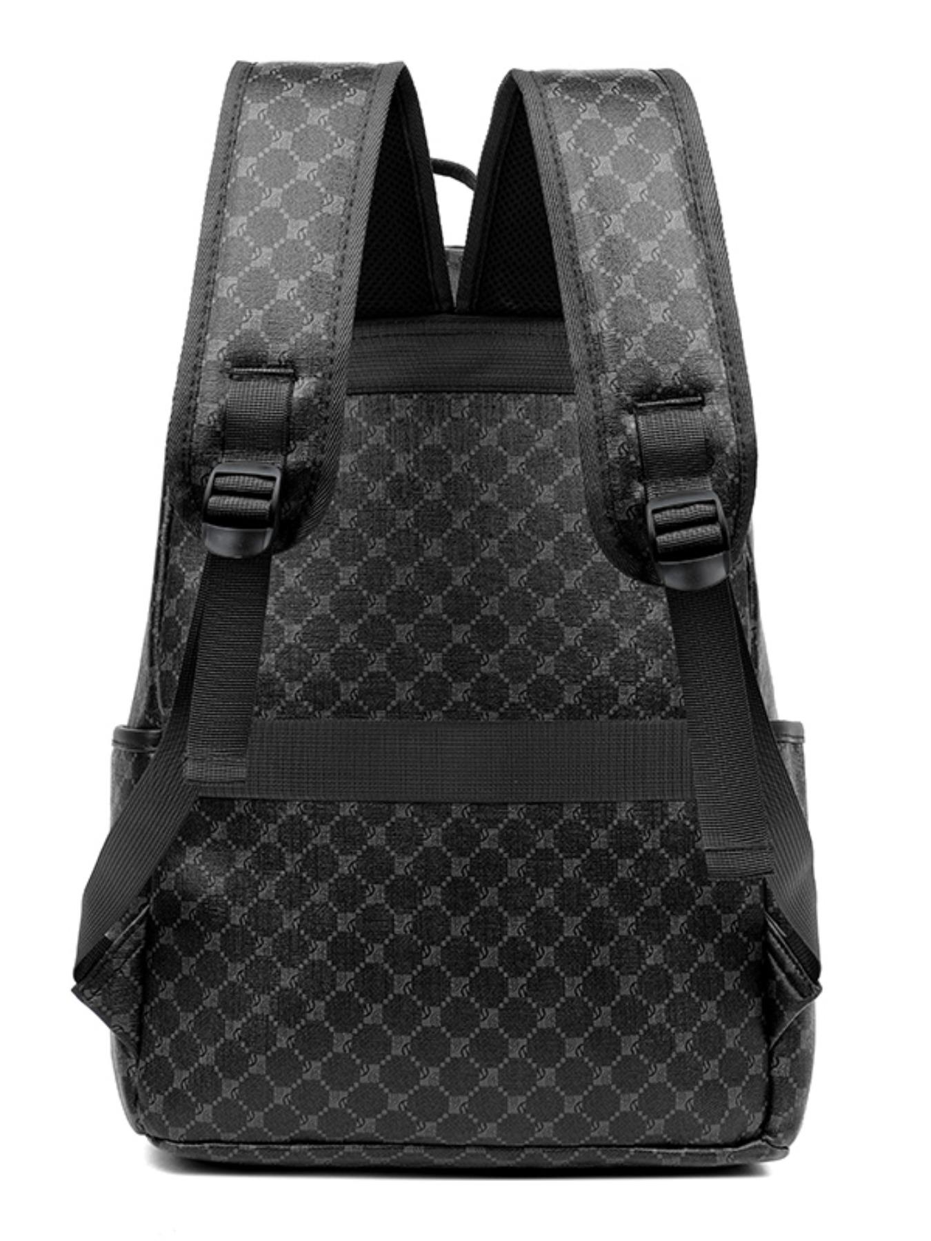 Fashionable Plaid Pattern Backpack, Large Capacity Backpack, Casual Versatile Business Backpack for Men & Women, Trendy All-match Bag for Daily Use, Durable Backpack