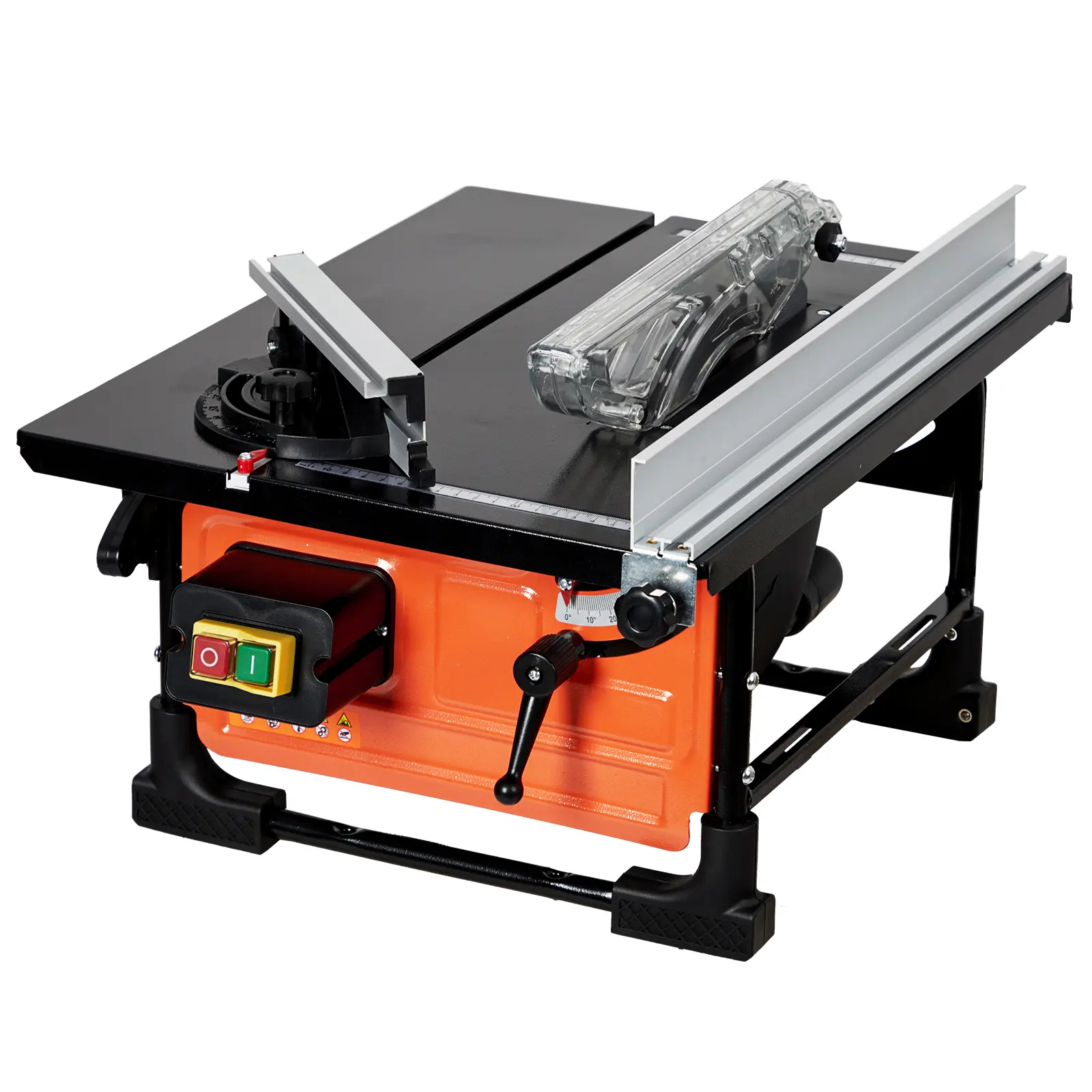 8-Inch Table Saw for Jobsite – 6.7-Amp Copper Motor, 3576RPM, 24T Blade, Sliding Miter Gauge, Compact & Portable – Ideal for DIY Woodworking & Furniture Making