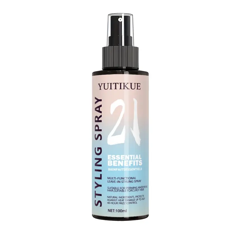 Yuitikue Anti-Frizz Hair Gel Spray, 2-In-1 Smooth Shine, Moroccan Argan Oil, 100ML, Moisturizing & Styling, Long-Lasting Hold