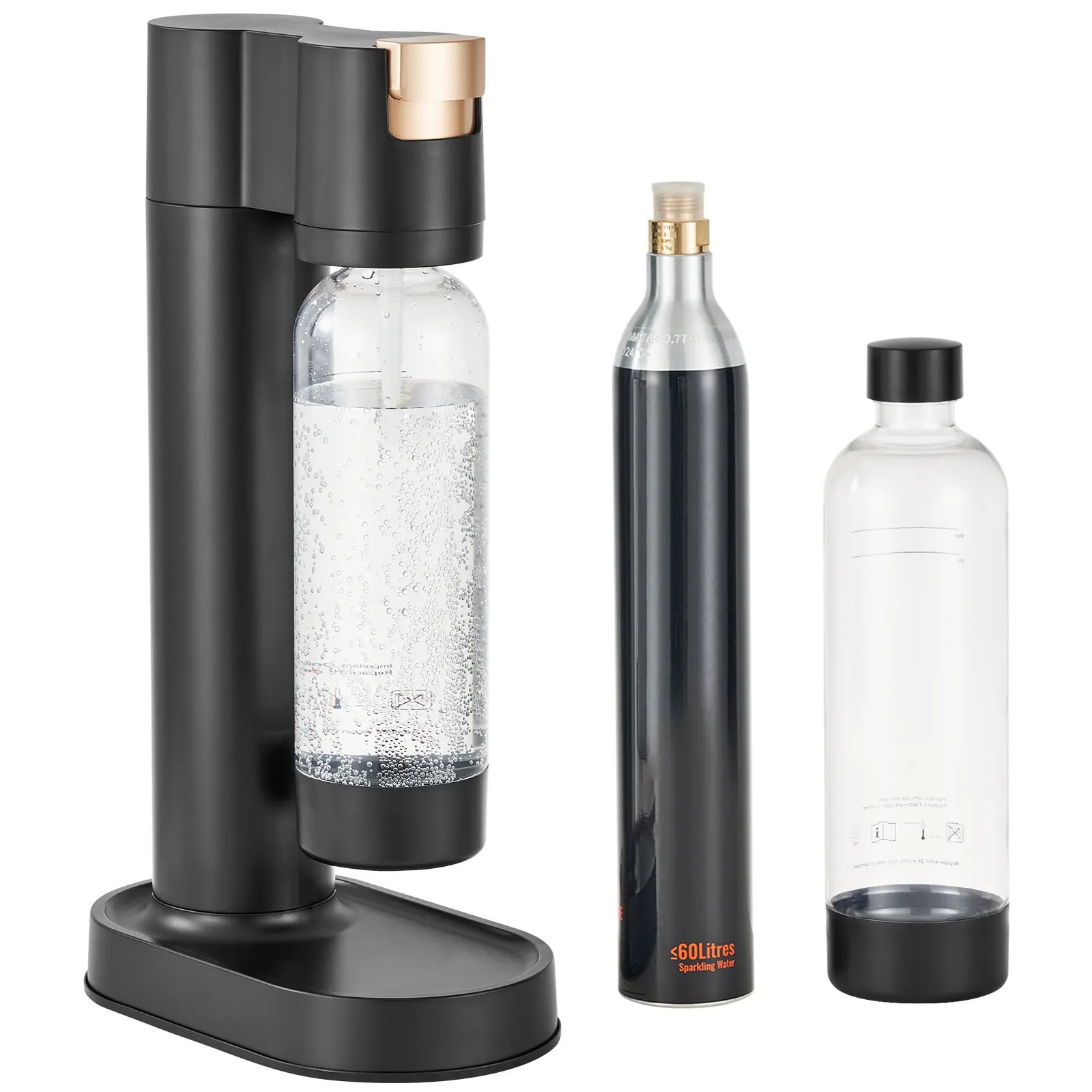 Sparkling Water Maker, Soda Maker Machine for Home Carbonating, PET Bottle & ABS Body Construction, Cost-effective and Sustainable, Secure Safeguarding