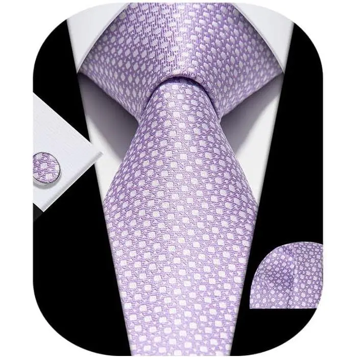 Mens' tie set Tie& pocket square&cuffs silk tie for men 3-pieces Set