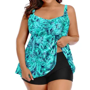 Aqua Eve Women Plus Size Tankini Swimsuits with Shorts Bathing Suits Two Piece Swimwear DealsForYouDays