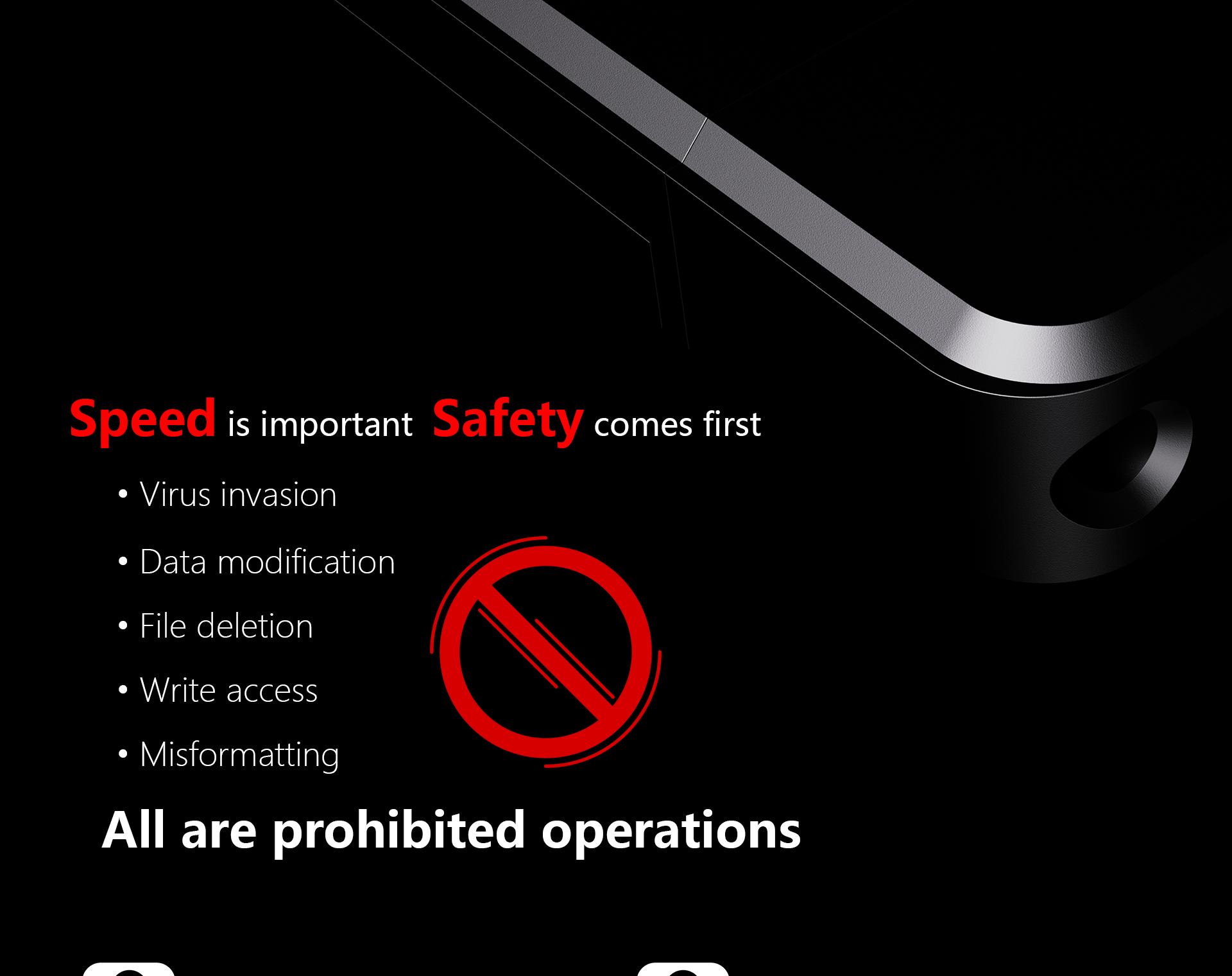 2TB Solid State USB Flash Drive Type-C / USB 3.2 Write Protection Anti-Virus for PC Mac Mobile Phones