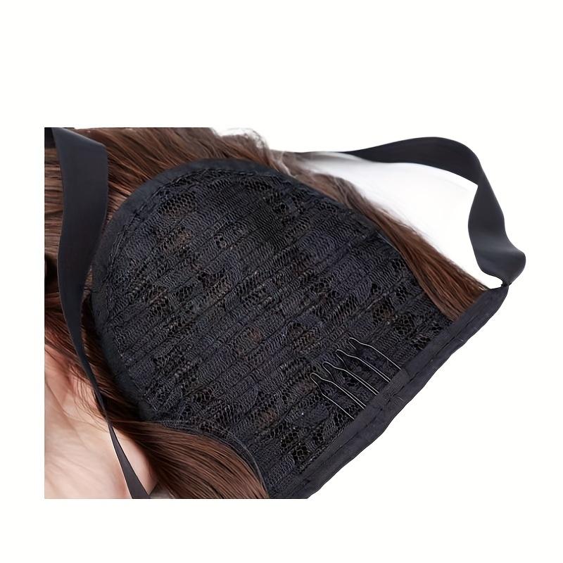 Wig ponytail long curly hair wig ponytail long wavy ribbon ponytail