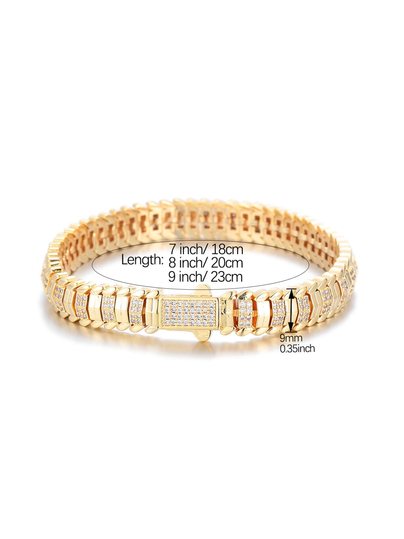ICED CHICS 9mm Snake Bone Chain Hip Hop Bracelet with Sparkling Synthetic Gemstones, Cubic Zirconia Bracelet, Unisex Luxury Jewelry Gift, Fashionable Accessory for All Occasions ICED CHICS 9mm Snake Bone Chain Hip Hop Bracelet with Sparkling Synthetic Gemstones, Cubic Zirconia Bracelet, Unisex Luxury Jewelry Gift, Fashionable Accessory for All Occasions